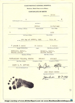 Download Kenya certificate of birth Photoshop template